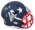 Tom Brady Signed New England Patriots AMP Riddell Speed Mini Helmet - BRAMIN322 - Tom Brady Signed New England Patriots AMP Riddell Speed Mini Helmet product image