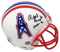 Robert Brazile Signed Houston Oilers Throwback Riddell Mini Helmet w/HOF'18 - BRAMIN340 - Robert Brazile Signed Houston Oilers Throwback Riddell Mini Helmet w/HOF'18 product image