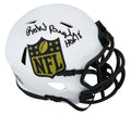 Robert Brazile Signed NFL Shield Logo Lunar Eclipse White Matte Riddell Speed Mini Helmet w/HOF'18 - BRAMIN343 - Robert Brazile Signed NFL Shield Logo Lunar Eclipse White Matte Riddell Speed Mini Helmet w/HOF'18 product image
