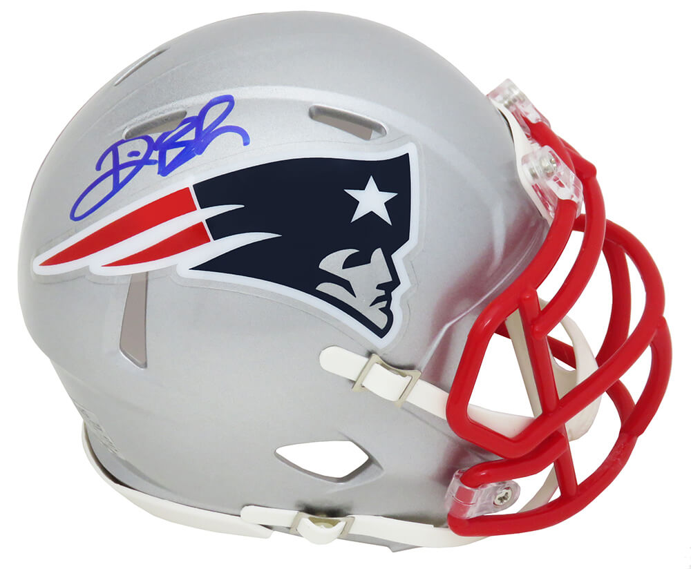 Deion Branch Signed New England Patriots Riddell Speed Mini Helmet - BRAMIN350 - Deion Branch Signed New England Patriots Riddell Speed Mini Helmet product image