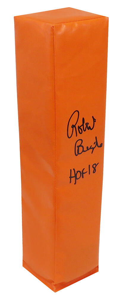 Robert Brazile Signed Orange Endzone Pylon w/HOF'18 - BRAPYL303 - Robert Brazile Signed Orange Endzone Pylon w/HOF'18 product image