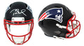 Tom Brady Signed New England Patriots Flat Black Matte Riddell Full Size Replica Helmet - BRAREP302 - Tom Brady Signed New England Patriots Flat Black Matte Riddell Full Size Replica Helmet product image