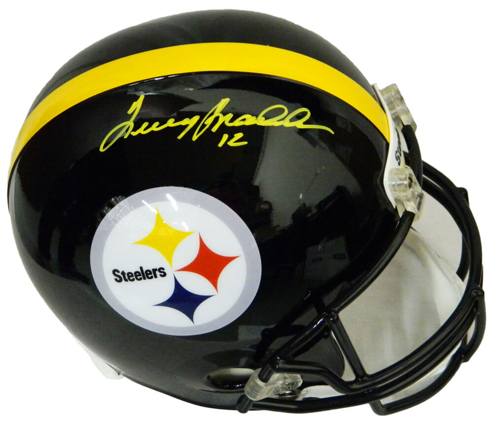 Terry Bradshaw Signed Steelers Riddell Full Size Replica Helmet (Beckett) - BRAREP310 - Terry Bradshaw Signed Steelers Riddell Full Size Replica Helmet (Beckett) product image