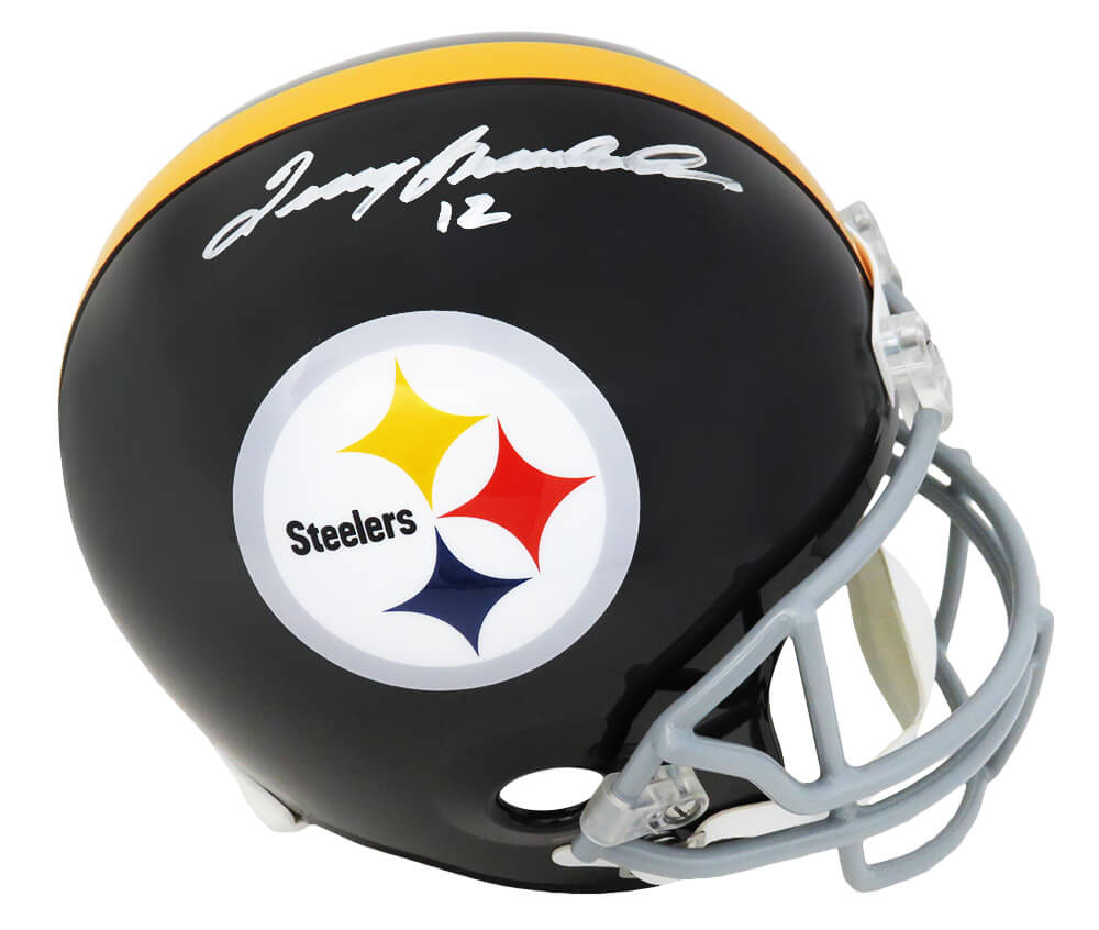 Terry Bradshaw Signed Pittsburgh Steelers Throwback Riddell Full Size Replica Helmet (Beckett) - BRAREP311 - Terry Bradshaw Signed Pittsburgh Steelers Throwback Riddell Full Size Replica Helmet (Beckett) product image