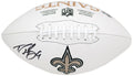 Drew Brees Signed New Orleans Saints Wilson White Logo Football - (Beckett) - BREFTB300 - Drew Brees Signed New Orleans Saints Wilson White Logo Football - (Beckett) product image