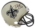 Drew Brees Signed Saints Riddell Mini Helmet - BREMIN300 - Drew Brees Signed Saints Riddell Mini Helmet product image