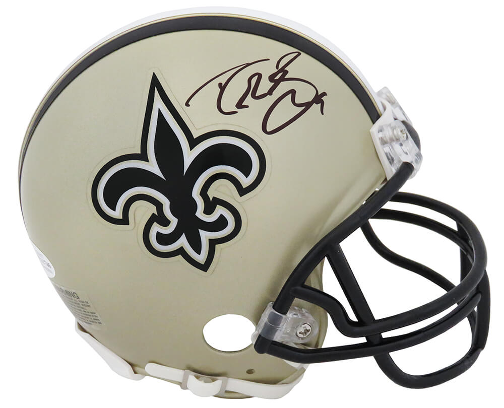 Drew Brees Signed Saints Riddell Mini Helmet - BREMIN300 - Drew Brees Signed Saints Riddell Mini Helmet product image