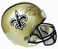 Drew Brees Signed Saints Riddell Full Size Replica Helmet - BREREP300 - Drew Brees Signed Saints Riddell Full Size Replica Helmet product image