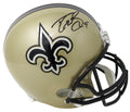 Drew Brees Signed New Orleans Saints Riddell Full Size Replica Helmet - BREREP301 - Drew Brees Signed New Orleans Saints Riddell Full Size Replica Helmet product image