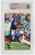 Lance Briggs Signed Chicago Bears 2008 Upper Deck Football Trading Card #27 - (Beckett Encapsulated) - BRICAR300 - Lance Briggs Signed Chicago Bears 2008 Upper Deck Football Trading Card #27 - (Beckett Encapsulated) product image