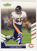 Lance Briggs Signed Chicago Bears 2007 Score Football Trading Card #40 - BRICAR303 - Lance Briggs Signed Chicago Bears 2007 Score Football Trading Card #40 product image