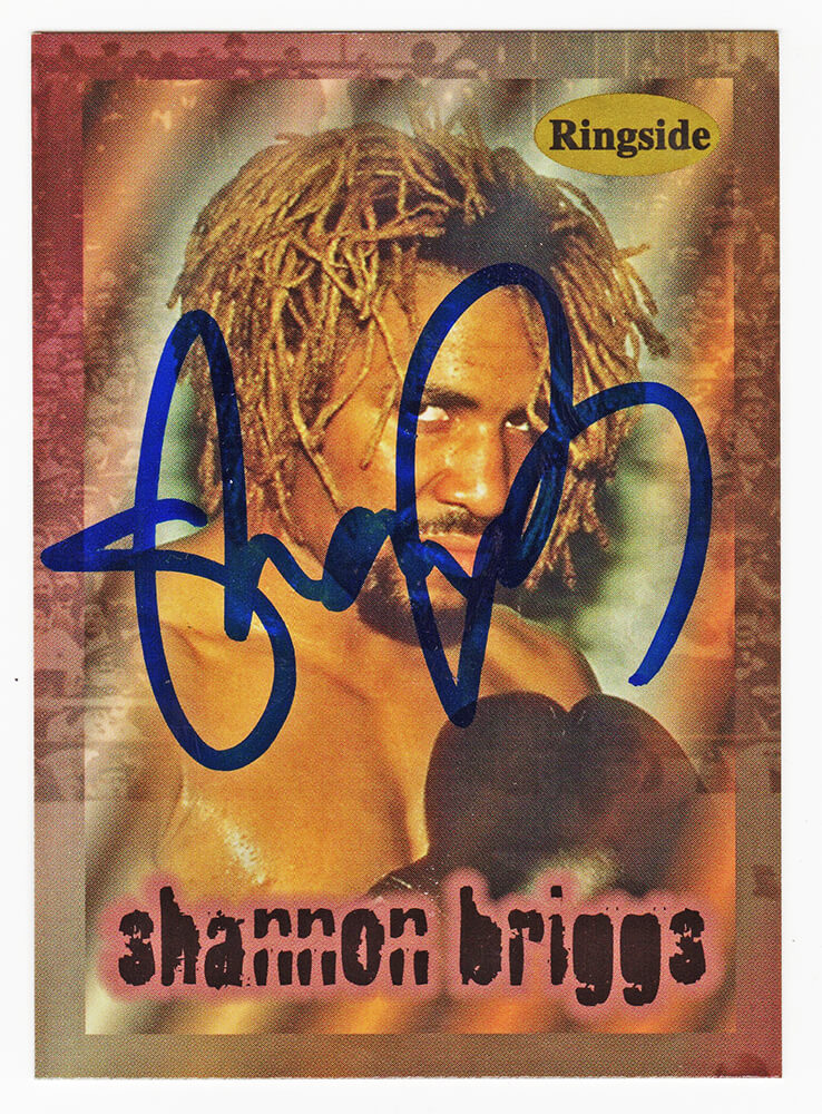 Shannon Briggs Signed 1991 Ringside Rookie Boxing Trading Card #R2 - BRICAR500 - Shannon Briggs Signed 1991 Ringside Rookie Boxing Trading Card #R2 product image