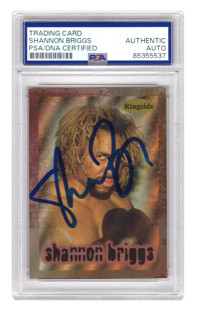 Shannon Briggs Signed 1991 Ringside Boxing Trading Card #R2 - (PSA Encapsulated) - BRICAR502 - Shannon Briggs Signed 1991 Ringside Boxing Trading Card #R2 - (PSA Encapsulated) product image