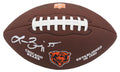 Lance Briggs Signed Chicago Bears Brown Logo Football - BRIFTB301 - Lance Briggs Signed Chicago Bears Brown Logo Football product image