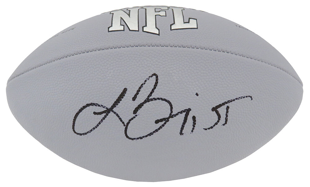Lance Briggs Signed Wilson MVP Silver Full Size Football - BRIFTB304 - Lance Briggs Signed Wilson MVP Silver Full Size Football product image