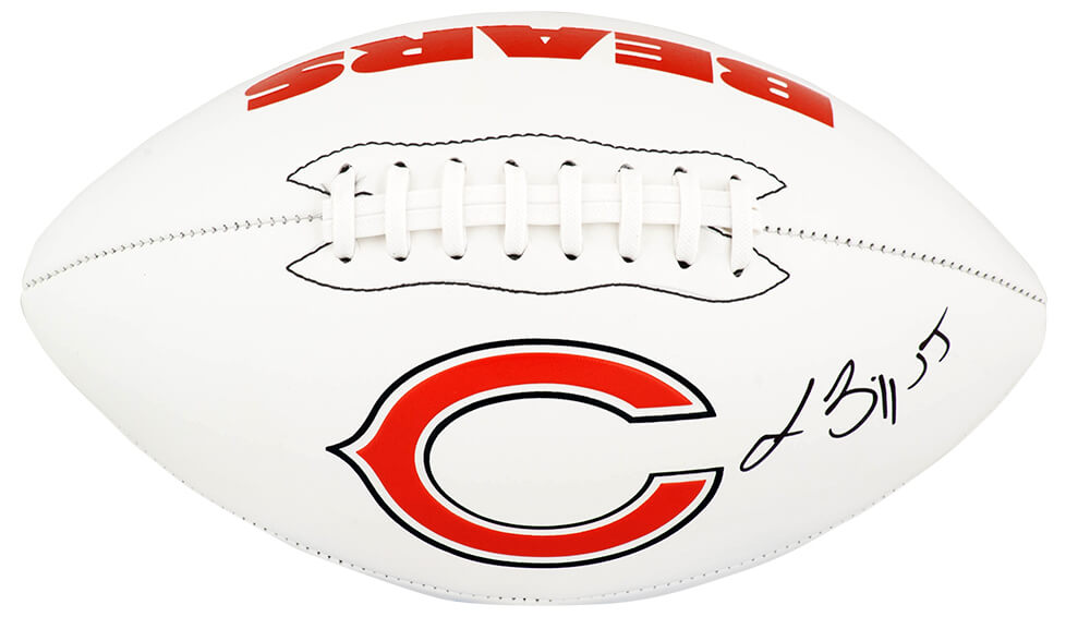 Lance Briggs Signed Chicago Bears Fanklin White Logo Football - BRIFTB306 - Lance Briggs Signed Chicago Bears Fanklin White Logo Football product image