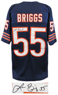 Lance Briggs Signed Navy Custom Football Jersey - BRIJRY301 - Lance Briggs Signed Navy Custom Football Jersey product image