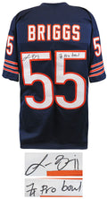 Lance Briggs Signed Navy Custom Football Jersey w/7x Pro Bowl - BRIJRY302 - Lance Briggs Signed Navy Custom Football Jersey w/7x Pro Bowl product image