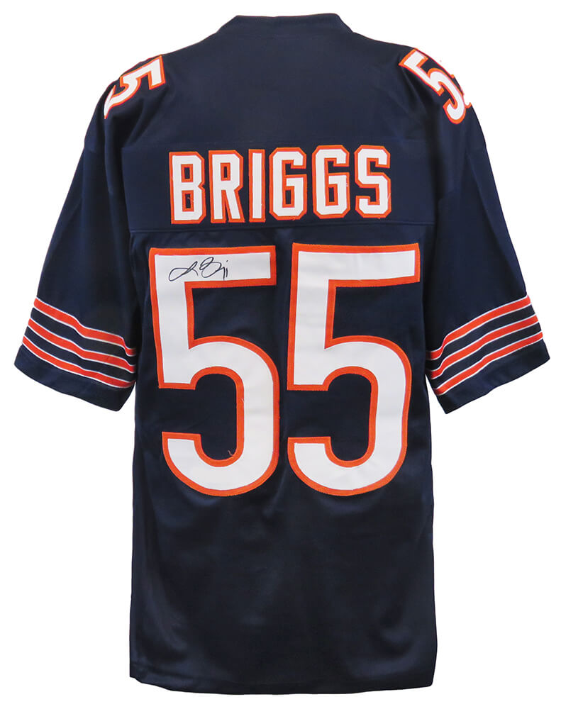 Lance Briggs Signed Navy Custom Jersey - BRIJRY305 - Lance Briggs Signed Navy Custom Jersey product image