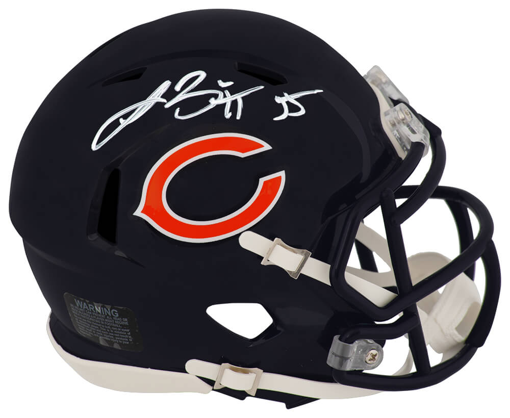 Lance Briggs Signed Chicago Bears Riddell Speed Mini Helmet - (In White) - BRIMIN306 - Lance Briggs Signed Chicago Bears Riddell Speed Mini Helmet - (In White) product image
