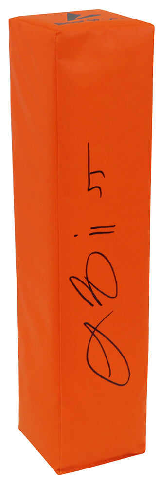 Lance Briggs Signed BSN Orange Football Endzone Pylon - BRIPYL301 - Lance Briggs Signed BSN Orange Football Endzone Pylon product image