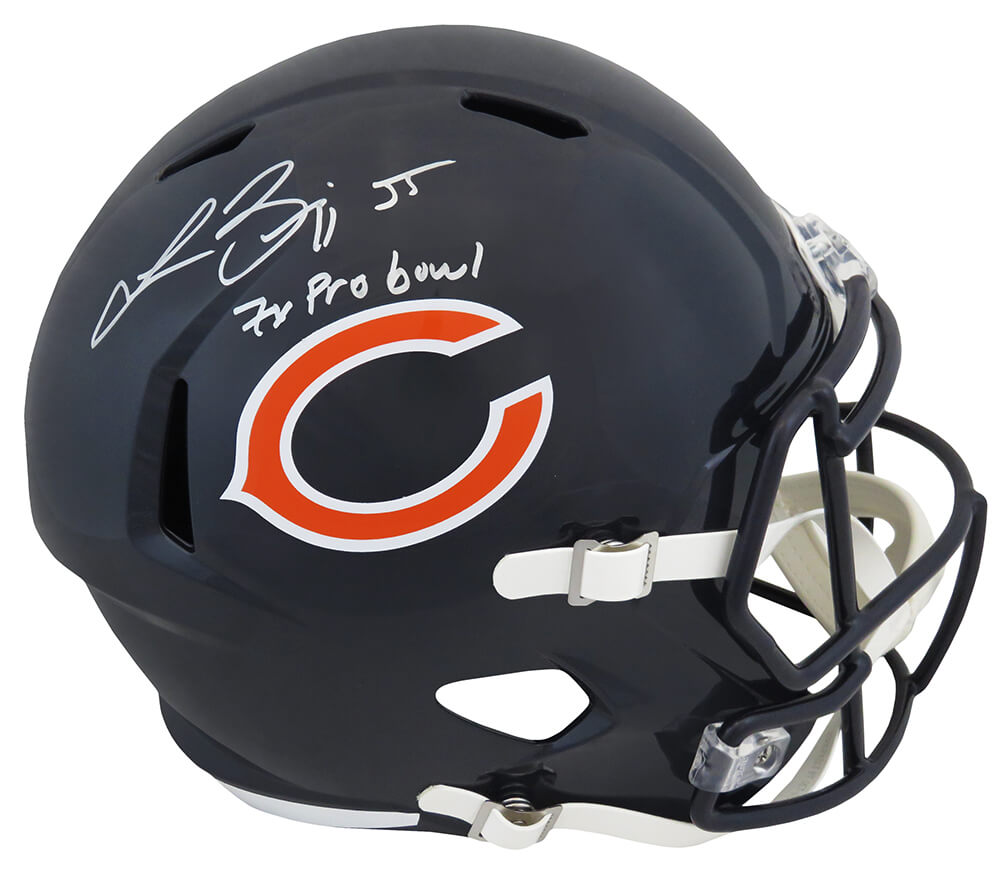 Lance Briggs Signed Chicago Bears Riddell Full Size Speed Replica Helmet w/7x Pro Bowl - BRIREP301 - Lance Briggs Signed Chicago Bears Riddell Full Size Speed Replica Helmet w/7x Pro Bowl product image