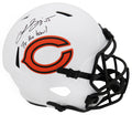 Lance Briggs Signed Chicago Bears Lunar Eclipse Riddell Full Size Speed Replica Helmet w/7x Pro Bowl - BRIREP302 - Lance Briggs Signed Chicago Bears Lunar Eclipse Riddell Full Size Speed Replica Helmet w/7x Pro Bowl product image