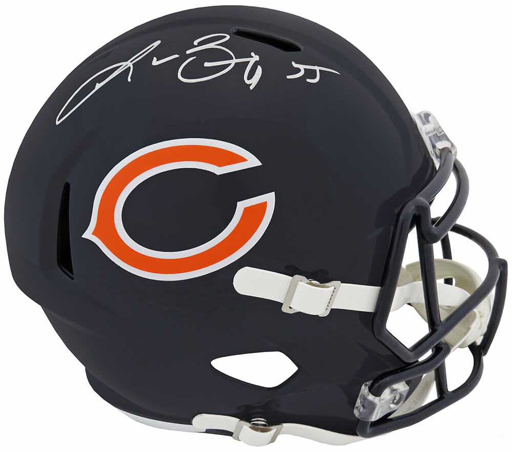 Lance Briggs Signed Chicago Bears Riddell Full Size Speed Replica Helmet - BRIREP303 - Lance Briggs Signed Chicago Bears Riddell Full Size Speed Replica Helmet product image