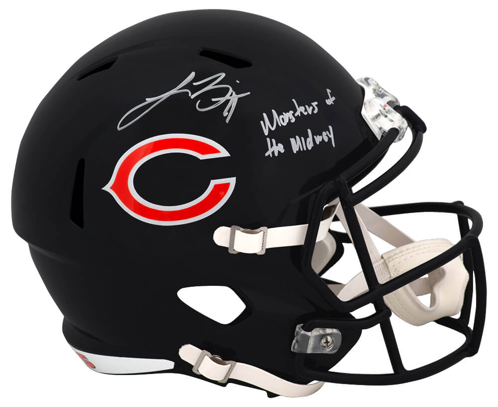 Lance Briggs Signed Chicago Bears Riddell Full Size Speed Replica Helmet w/Monsters of the Midway - BRIREP305 - Lance Briggs Signed Chicago Bears Riddell Full Size Speed Replica Helmet w/Monsters of the Midway product image
