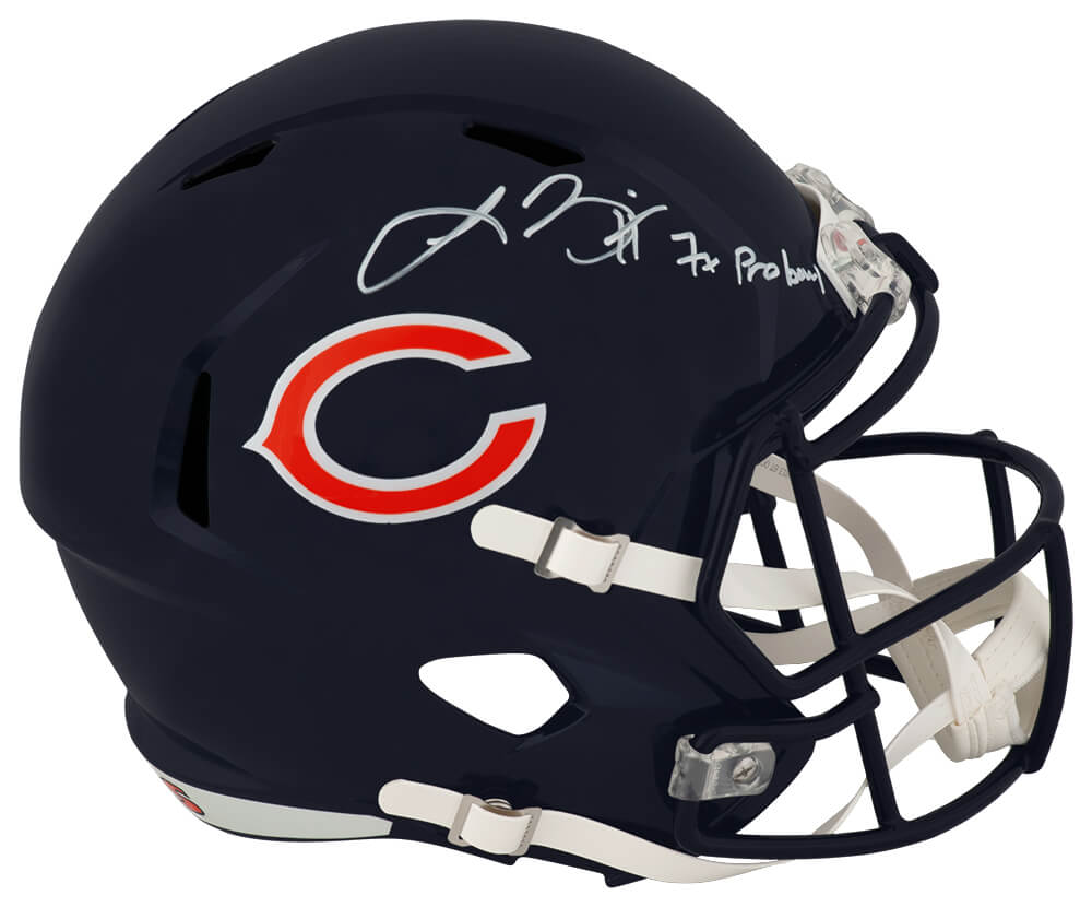 Lance Briggs Signed Chicago Bears Riddell Full Size Speed Replica Helmet w/7x Pro Bowl - (In White) - BRIREP308 - Lance Briggs Signed Chicago Bears Riddell Full Size Speed Replica Helmet w/7x Pro Bowl - (In White) product image