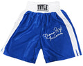Shannon Briggs Signed Title Blue With White Trim Boxing Trunks w/The Cannon - BRITRU501 - Shannon Briggs Signed Title Blue With White Trim Boxing Trunks w/The Cannon product image