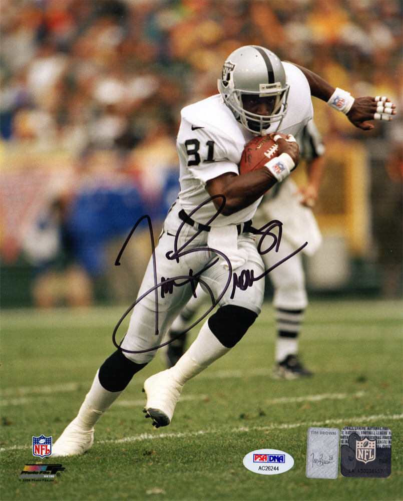Tim Brown Signed Raiders 8x10 Photo - BRO08P310 - Tim Brown Signed Raiders 8x10 Photo product image