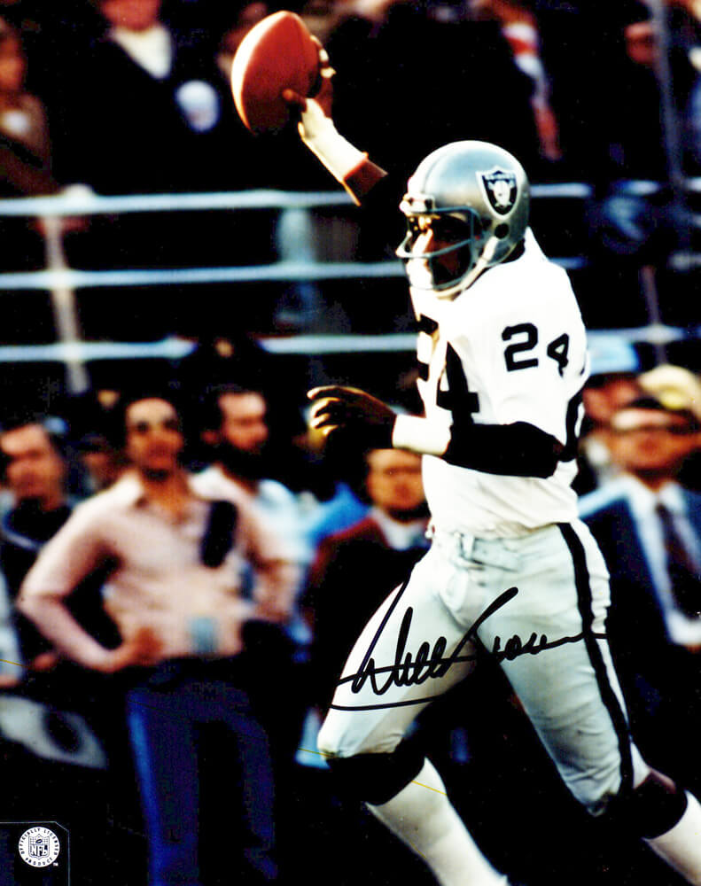 Willie Brown Signed Raiders Football Raised 8x10 Photo - BRO08P315 - Willie Brown Signed Raiders Football Raised 8x10 Photo product image