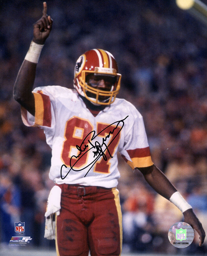 Charlie Brown Signed Washington Football Team White Jersey 8x10 Photo - BRO08P327TW - Charlie Brown Signed Washington Football Team White Jersey 8x10 Photo product image