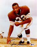 Jim Brown Signed Cleveland Browns Football Stance Pose 8x10 Photo (Beckett) - BRO08P331 - Jim Brown Signed Cleveland Browns Football Stance Pose 8x10 Photo (Beckett) product image