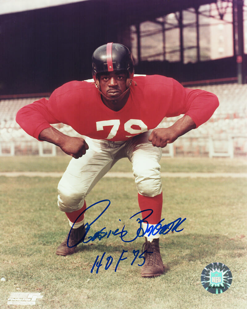 Rosie Brown Signed New York Giants Pose 8x10 Photo w/HOF'75 - BRO08P350 - Rosie Brown Signed New York Giants Pose 8x10 Photo w/HOF'75 product image