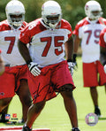 Levi Brown Signed Arizona Cardinals Practice Uniform Action 8x10 Photo - BRO08P366TW - Levi Brown Signed Arizona Cardinals Practice Uniform Action 8x10 Photo product image