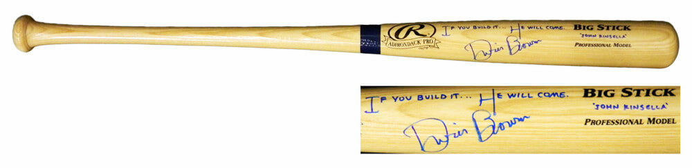 Dwier Brown Signed Rawlings Blonde Big Stick Baseball Bat w/If You Build It He Will Come, John Kinsella - BROBAT500 - Dwier Brown Signed Rawlings Blonde Big Stick Baseball Bat w/If You Build It He Will Come, John Kinsella product image