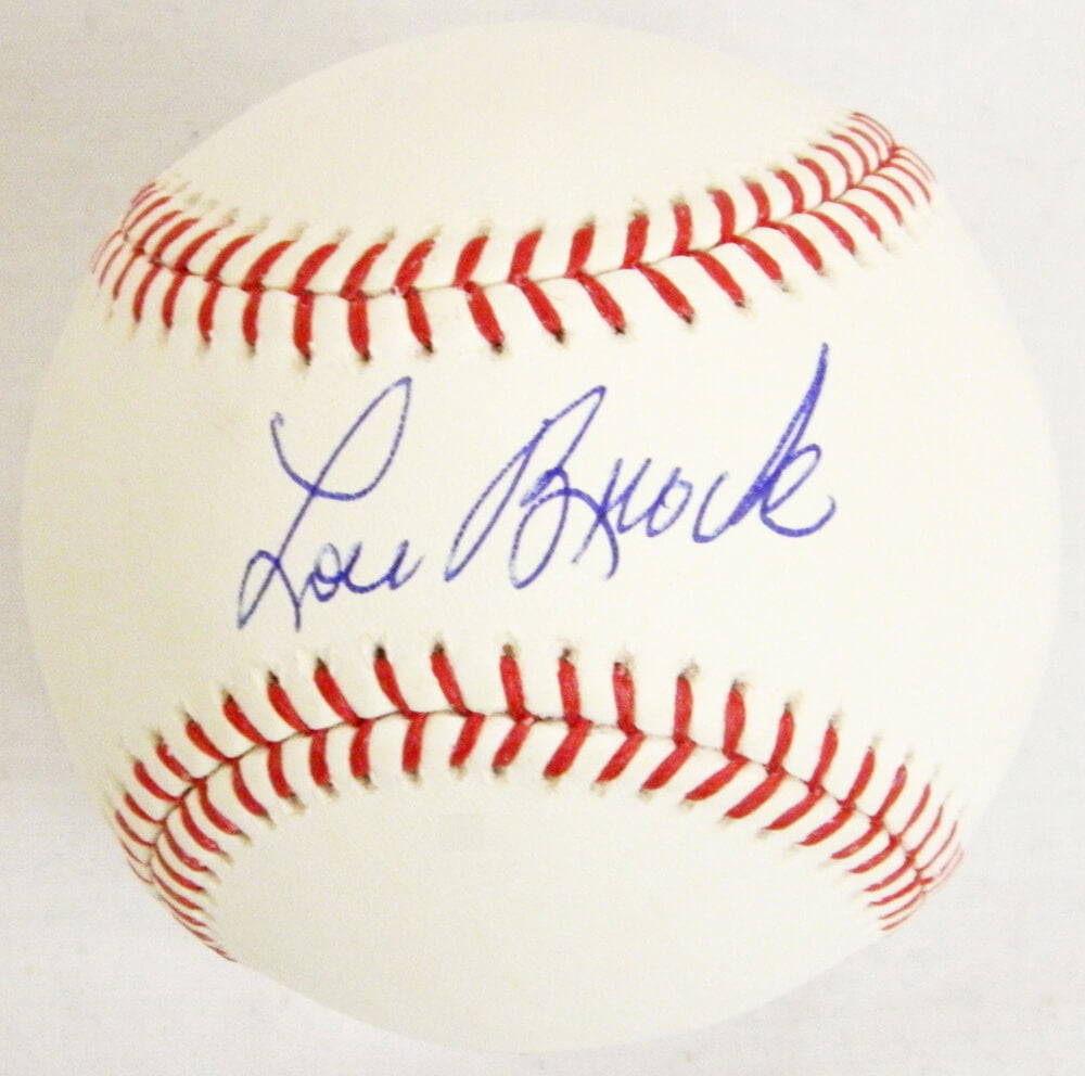 Lou Brock Signed Official MLB Baseball - BROBSB100 - Lou Brock Signed Official MLB Baseball product image