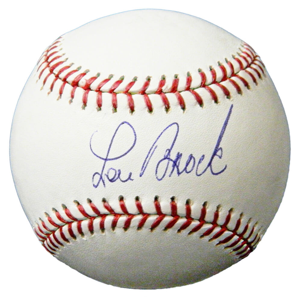 Lou Brock Signed Rawlings Official MLB Baseball - BROBSB101 - Lou Brock Signed Rawlings Official MLB Baseball product image