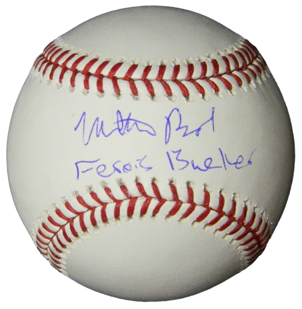 Matthew Broderick Signed Rawlings Official MLB Baseball w/Ferris Bueller - BROBSB521 - Matthew Broderick Signed Rawlings Official MLB Baseball w/Ferris Bueller product image