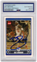 Dee Brown Signed 2006 Topps Rookie Basketball Trading Card #229 - (PSA Encapsulated) - BROCAR201 - Dee Brown Signed 2006 Topps Rookie Basketball Trading Card #229 - (PSA Encapsulated) product image