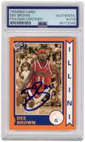 Dee Brown Signed 2006 Press Pass Old School Basketball Trading Card #9 - (PSA Encapsulated) - BROCAR203 - Dee Brown Signed 2006 Press Pass Old School Basketball Trading Card #9 - (PSA Encapsulated) product image