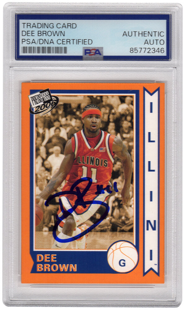 Dee Brown Signed 2006 Press Pass Old School Basketball Trading Card #9 - (PSA Encapsulated) - BROCAR203 - Dee Brown Signed 2006 Press Pass Old School Basketball Trading Card #9 - (PSA Encapsulated) product image
