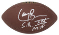 Larry Brown Signed Wilson Super Grip Full Size NFL Football w/SB XXX MVP - BROFTB320 - Larry Brown Signed Wilson Super Grip Full Size NFL Football w/SB XXX MVP product image