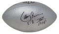 Larry Brown Signed Wilson Duke Silver Metallic NFL Full Size Replica Football w/SB XXX MVP - BROFTB321 - Larry Brown Signed Wilson Duke Silver Metallic NFL Full Size Replica Football w/SB XXX MVP product image
