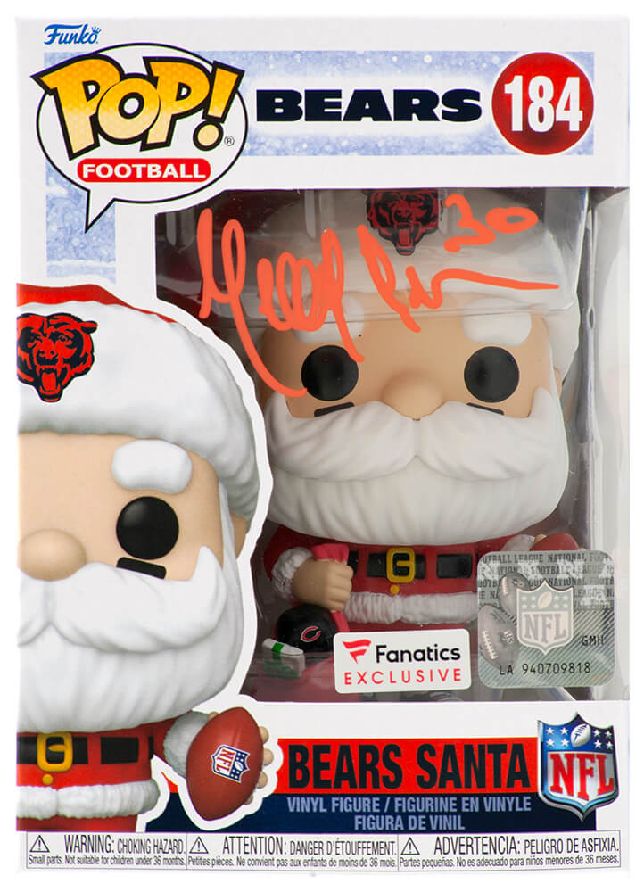 Mike Brown Signed Chicago Bears SANTA Funko Pop Doll #184 - BROFUN310 - Mike Brown Signed Chicago Bears SANTA Funko Pop Doll #184 product image