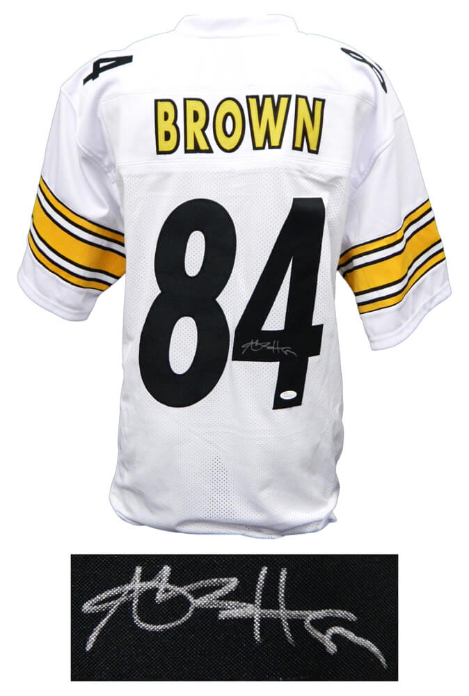 Antonio Brown Signed White Custom Football Jersey (JSA) - BROJRY303 - Antonio Brown Signed White Custom Football Jersey (JSA) product image