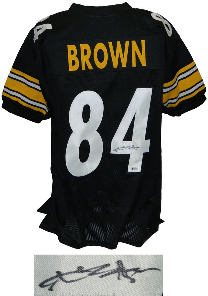Antonio Brown Signed Black Custom Football Jersey (Beckett) - BROJRY305 - Antonio Brown Signed Black Custom Football Jersey (Beckett) product image