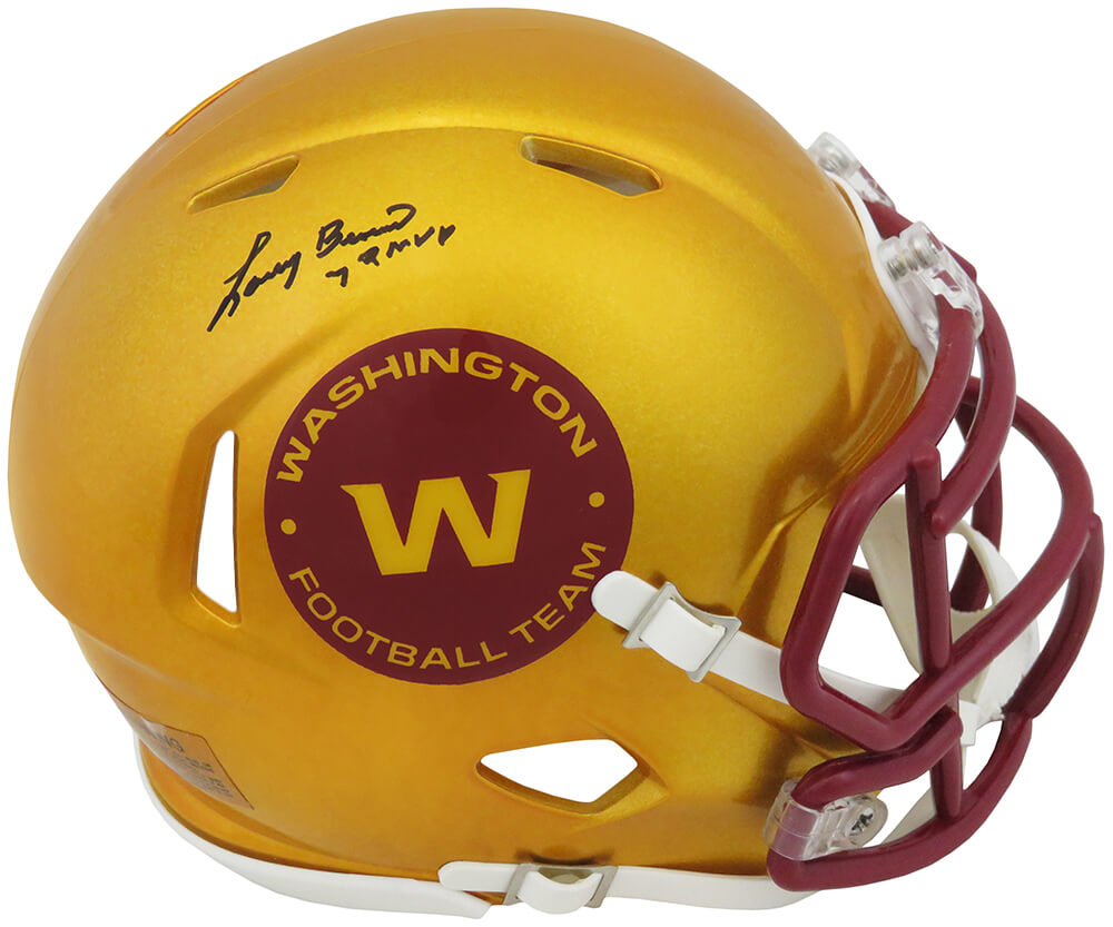 Larry Brown Signed Washington Football Team FLASH Riddell Speed Mini Helmet w/72 NFL MVP - BROMIN352 - Larry Brown Signed Washington Football Team FLASH Riddell Speed Mini Helmet w/72 NFL MVP product image